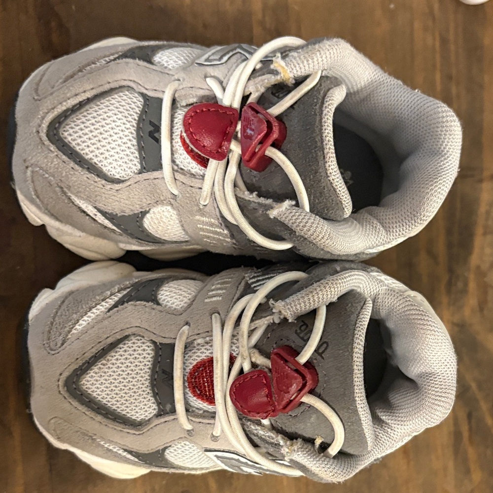 New Balance Kids' Sneakers in Gray and Red